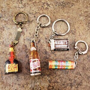 1960s Food Product Advertising Keychains, Life Savers, Hershey's Chocolate Pepsi